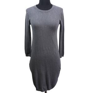 Zara knit basic gray sweater dress